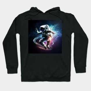 Astronaut dancing in space Hoodie